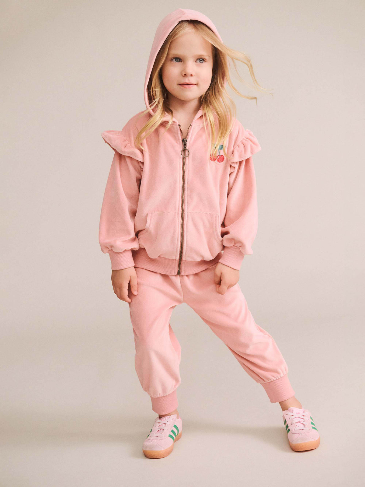 Huxbaby Cherry Velour Hoodie HB3304S26