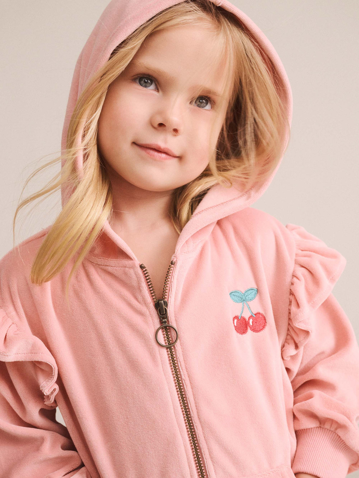 Huxbaby Cherry Velour Hoodie HB3304S26