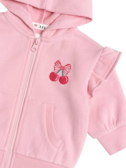Huxbaby Zip Up Frill Hoodie HB3368S25