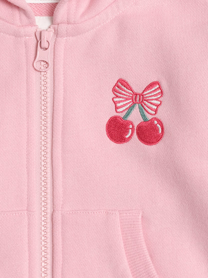 Huxbaby Zip Up Frill Hoodie HB3368S25