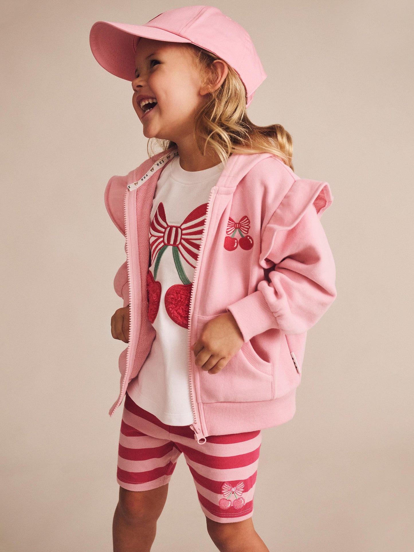 Huxbaby Zip Up Frill Hoodie HB3368S25