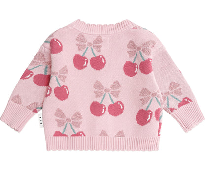 Huxbaby Cherry Pie Scalloped Cardigan HB5069S25