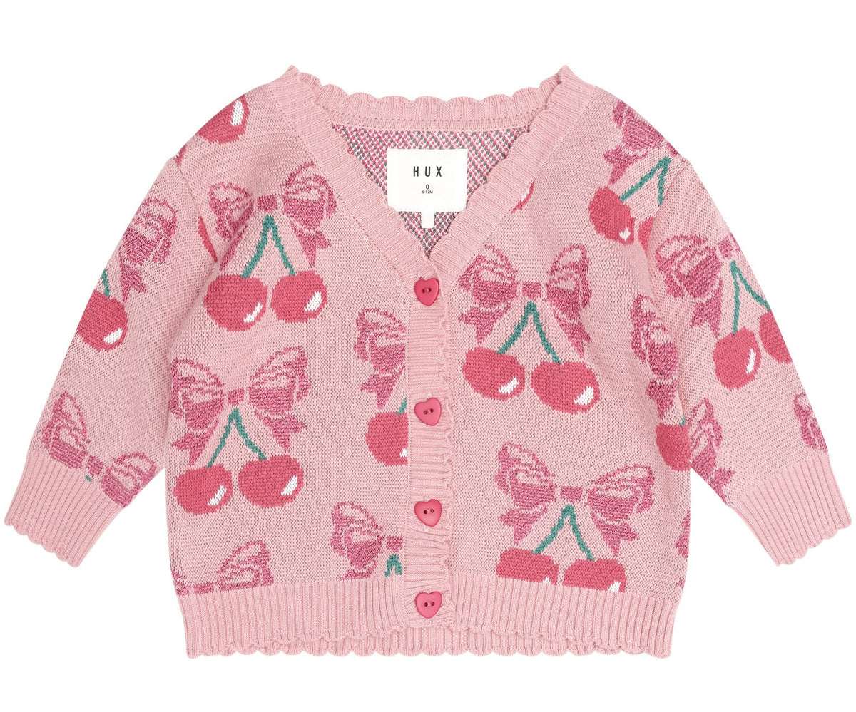 Huxbaby Cherry Bow Cardigan HB5183S26
