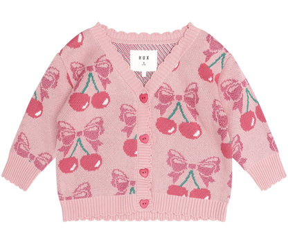 Huxbaby Cherry Bow Cardigan HB5183S26