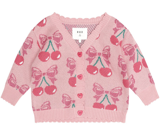 Huxbaby Cherry Bow Cardigan HB5183S26