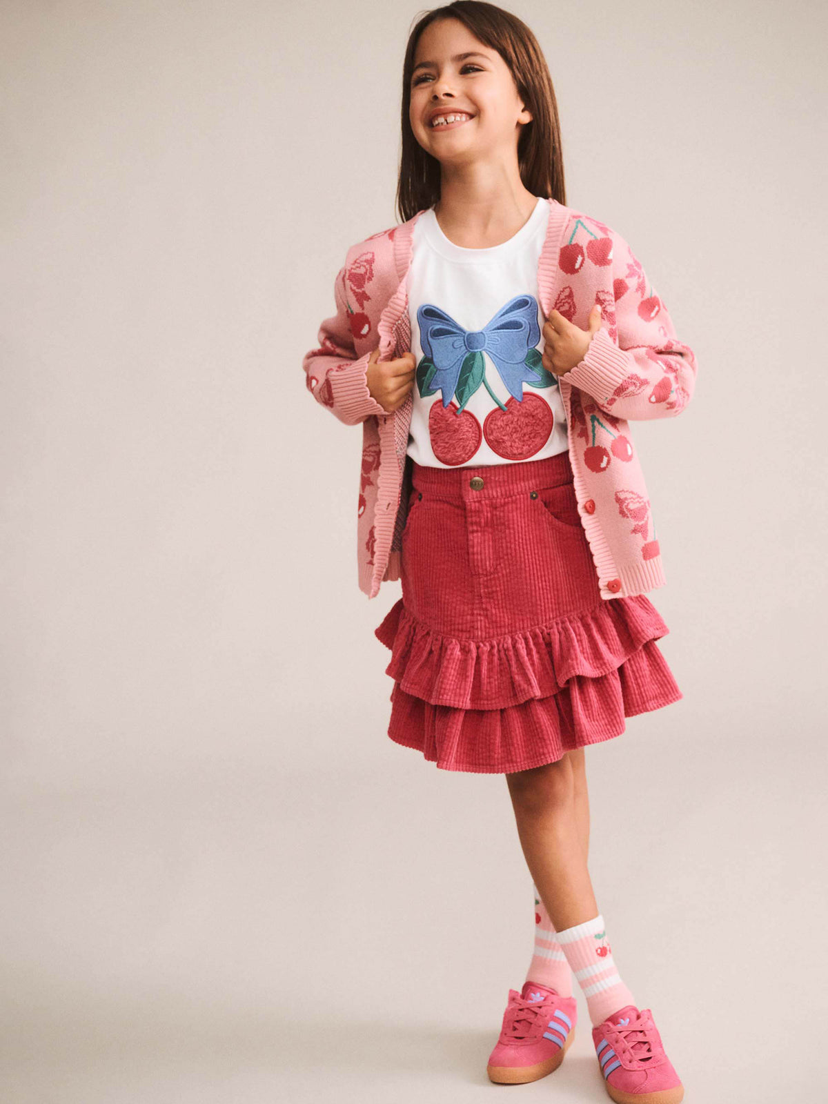 Huxbaby Cherry Bow Cardigan HB5183S26