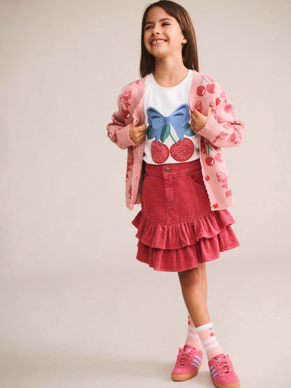 Huxbaby Cherry Bow Cardigan HB5183S26