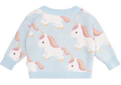 HUXBABY Unicorn Boxy Cardigan HB5107S24