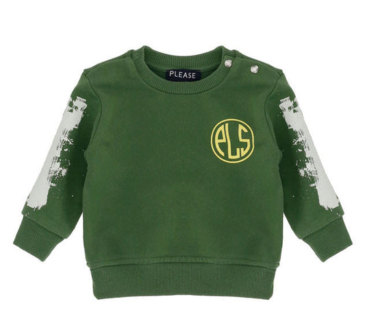 PLEASE Dark Green Sweatshirt (LBD7040B)