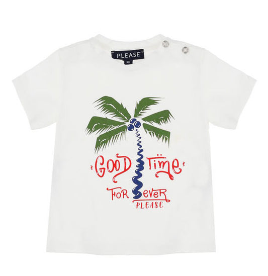 PLEASE Boys Palm Tree T-shirt (MBA4030B)