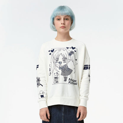 MOLO Mandy Sweatshirt - White Star (2W20J218 -2443 )