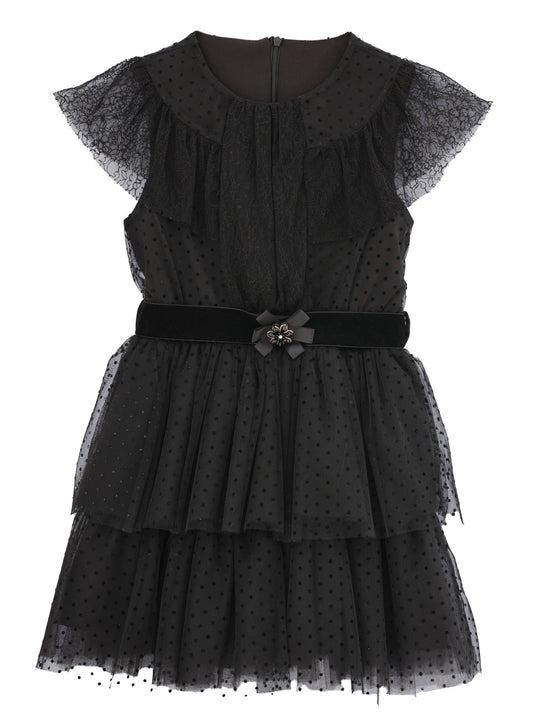 Naida Girls Black Dress NAAB215