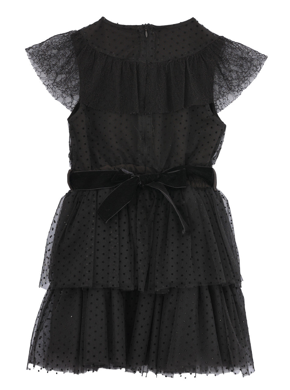 Naida Girls Black Dress NAAB215