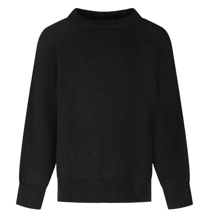 PLEASE Black Knit Sweater NBC0230