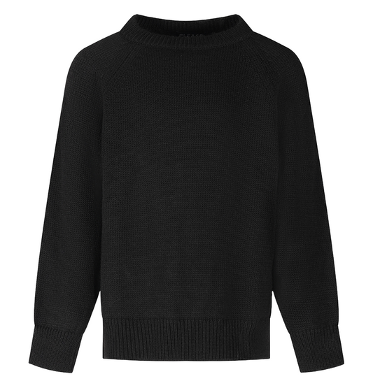 PLEASE Black Knit Sweater NBC0230