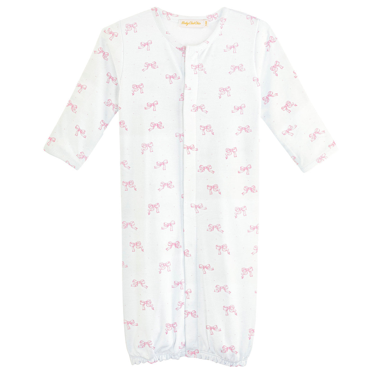 Baby Club Chick Convertible Sleeping Gown - Pretty Bows (NIG06048)