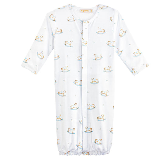 Baby Club Chick Convertible Sleeping Gown - Rocking Horse Blue (NIG06053)