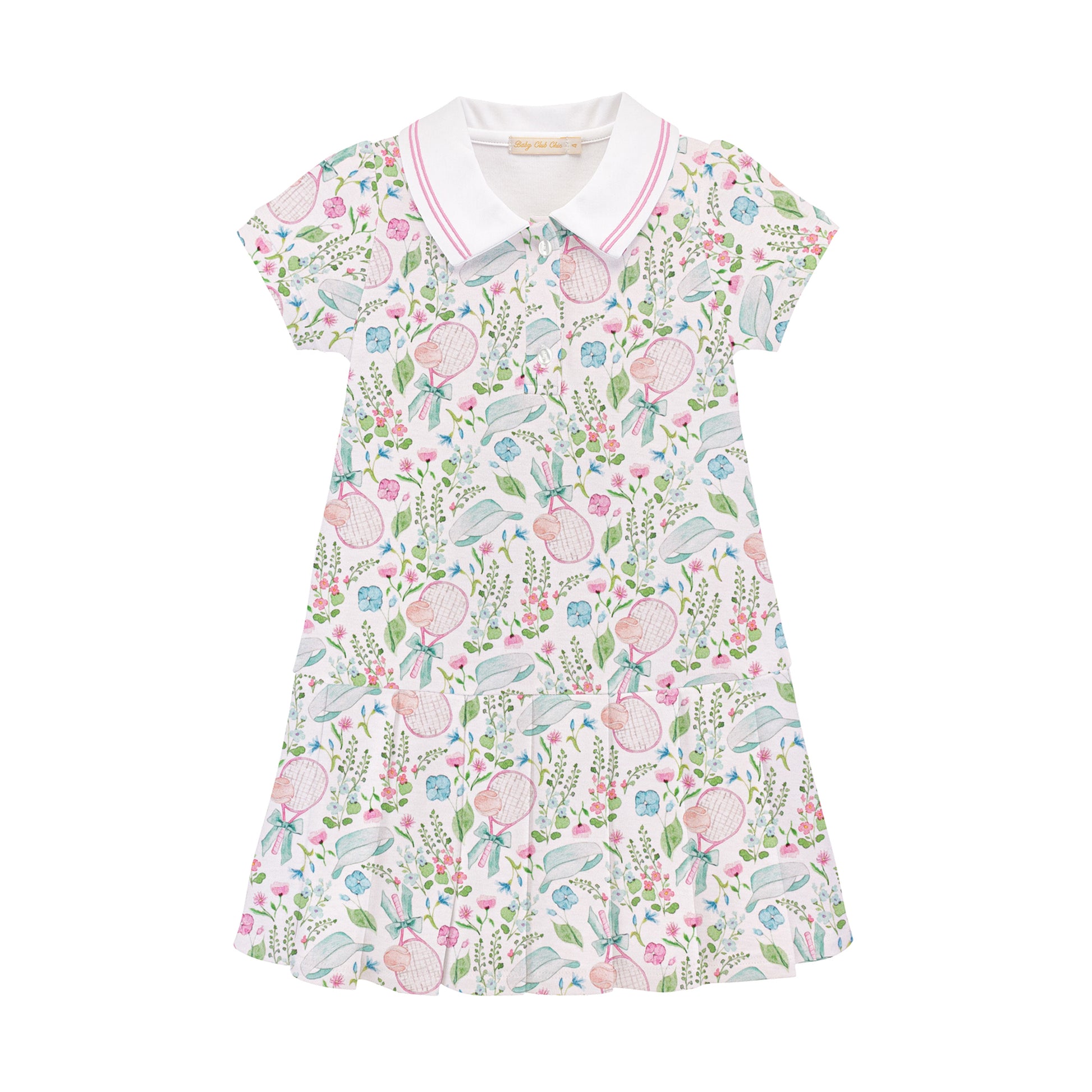 Baby Club Chic Girls Printed Tennis Dress PDR03320