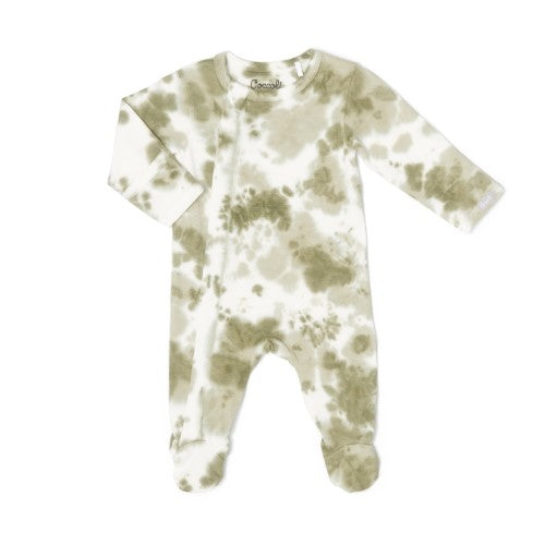 COCCOLI Green Tie-Dye Footie PZM5743-333