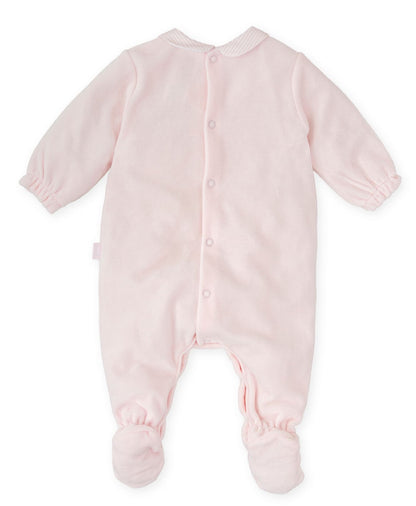 Tutto Piccolo Velour Footie 2417W25