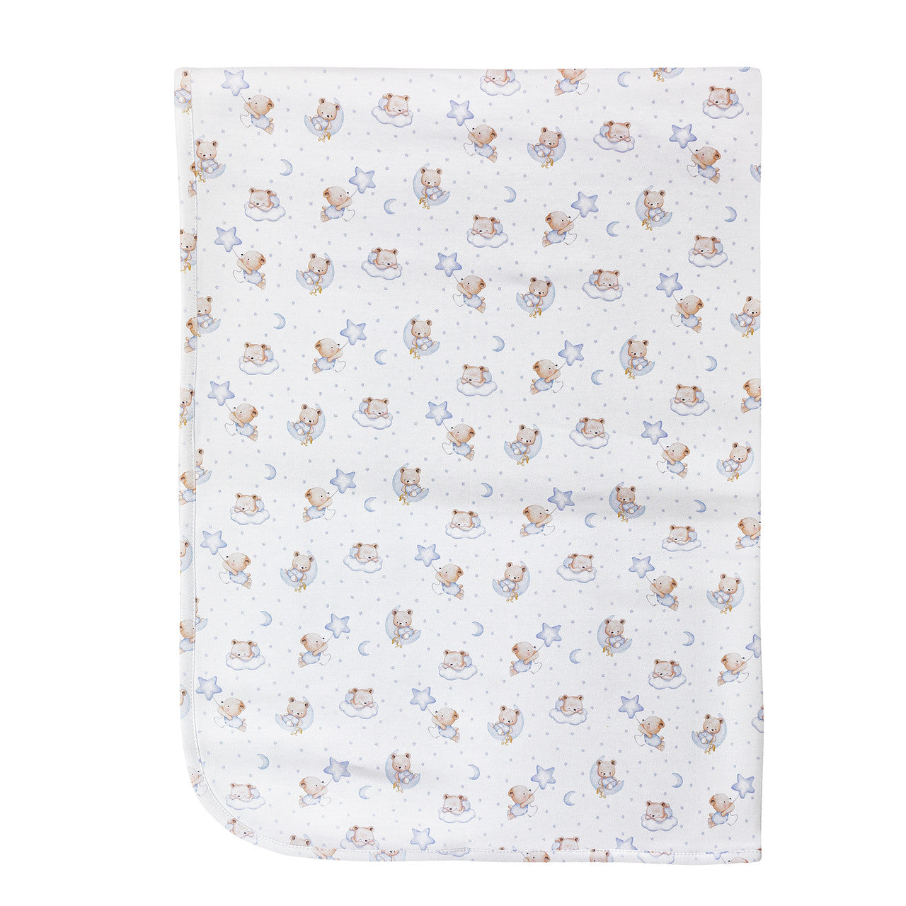 Baby Club Chick Receiving Blanket - Sleep Tight Bear Blue (REC05095)