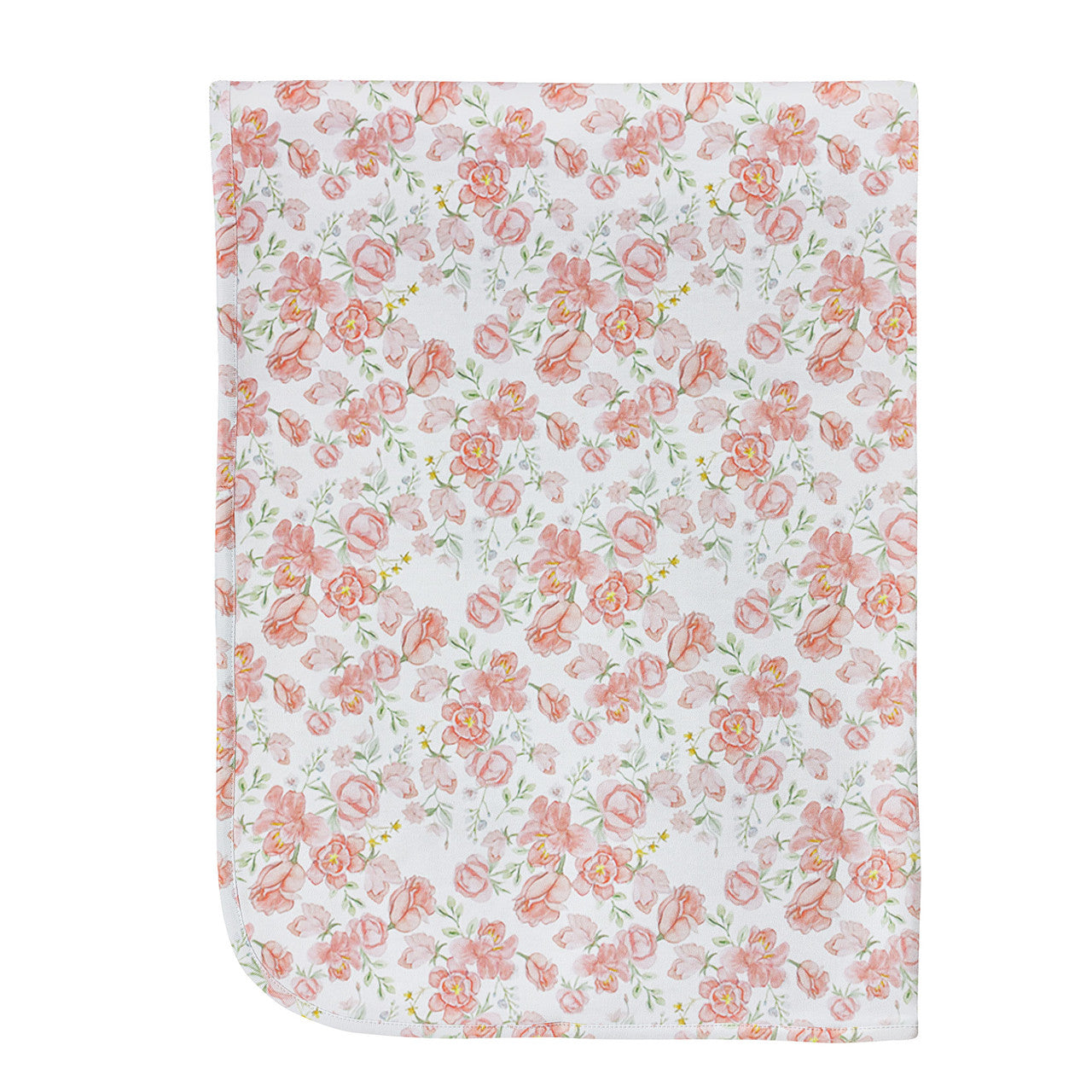 Baby Club Chick Pink Hooded Blanket - Pastel Floral (REC05103)