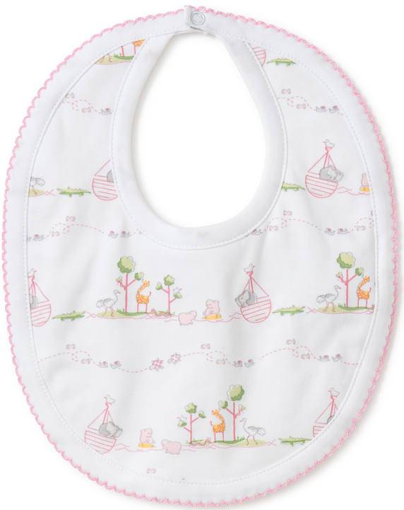  Kissy Kissy Noah's Pink Bib (693527703952)