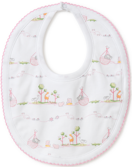  Kissy Kissy Noah's Pink Bib (693527703952)