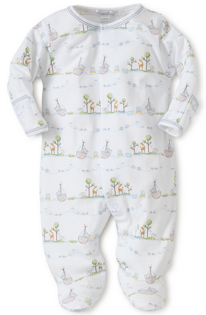 Kissy Kissy Noah's Blue Footie (F1635304P-blue)