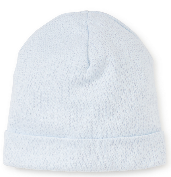 Kissy Kissy Blue Pointelle Hat (14106-blue)