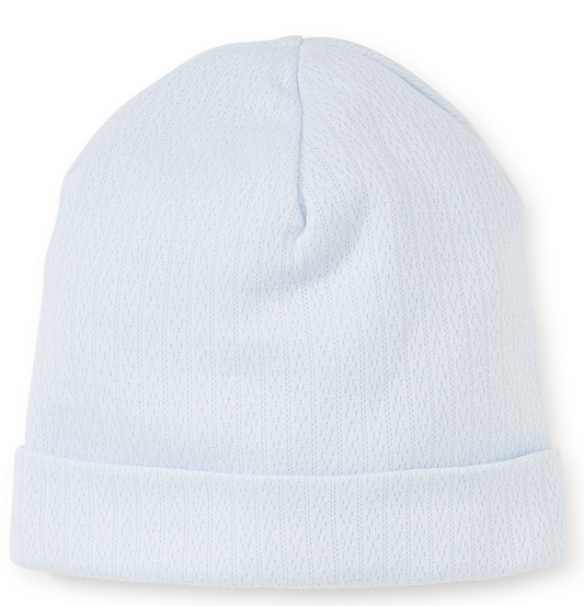 Kissy Kissy Blue Pointelle Hat (14106-blue)