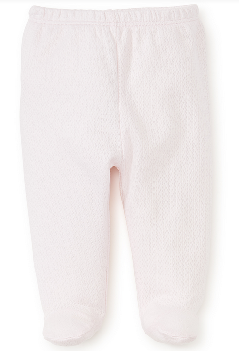 Kissy Kissy Pink Pointelle Footed Pants (14107-pink)