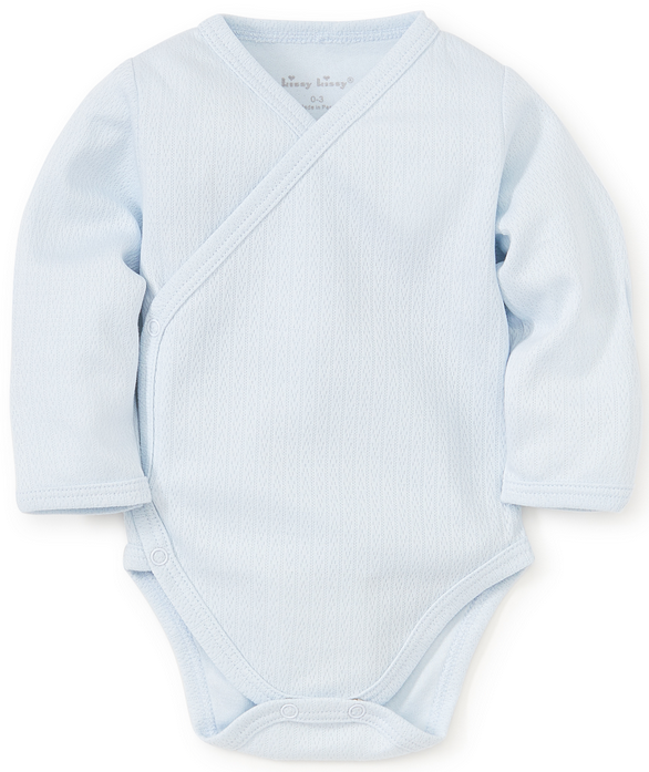 Kissy Kissy Blue Pointelle Bodysuit (14174-blue)