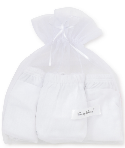 Kissy Kissy White Diaper cover Set (346122)