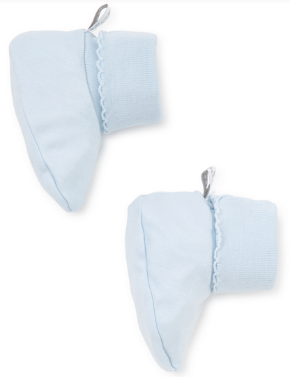  Kissy Kissy Blue Baby Booties (34615-blue)