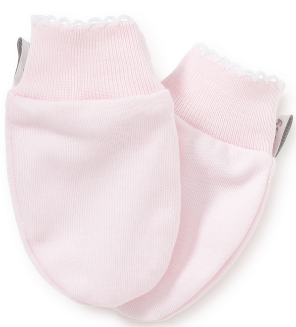 Kissy Kissy Basic Baby Pink Mittens (34699-pink)