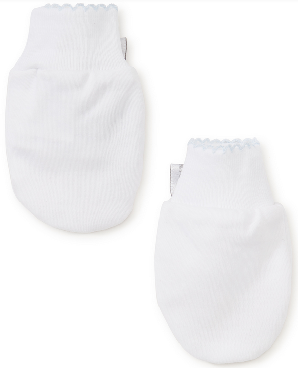 Kissy Kissy Basic Baby White Mittens (34699-white)