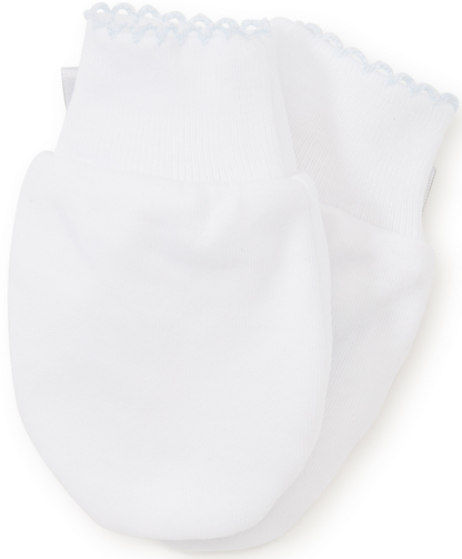 Kissy Kissy Basic Baby White Mittens (34699-white)