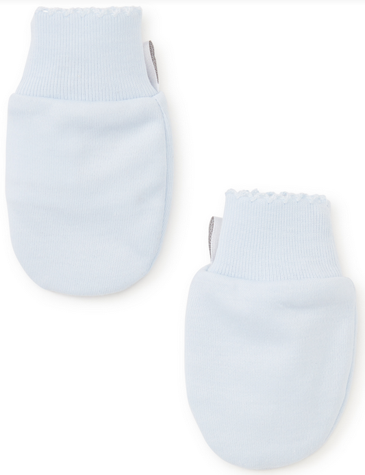 Kissy Kissy Basic Baby Blue Mittens (34699-LB)