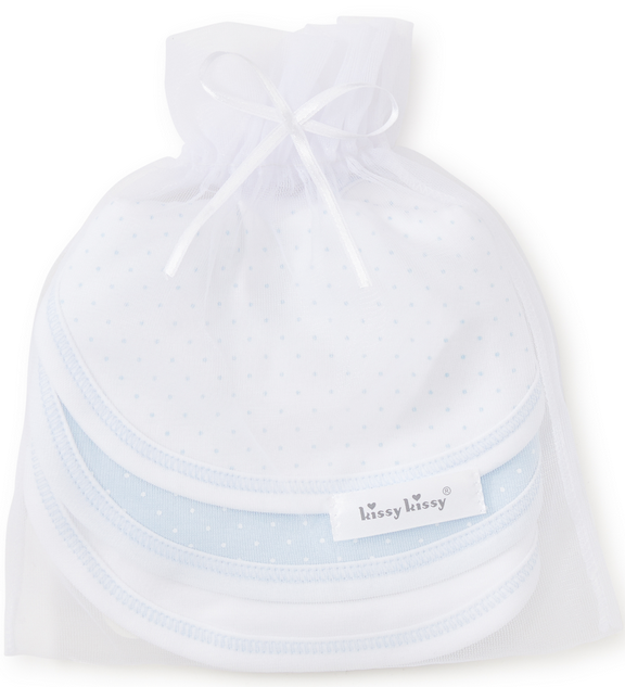 Kissy Kissy Blue 3-pack Bibs (693527461852)