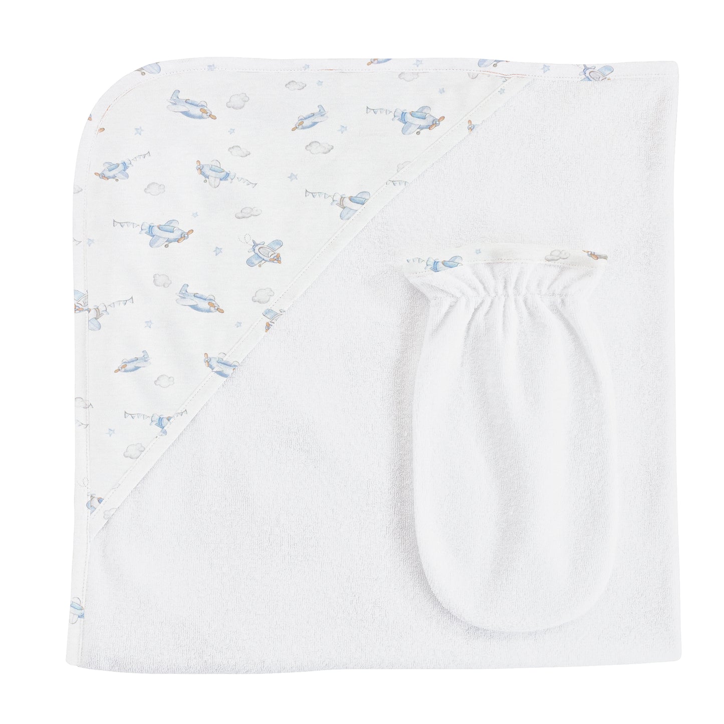 Baby Club Chic Hooded Towel & Mitt - TOW04362