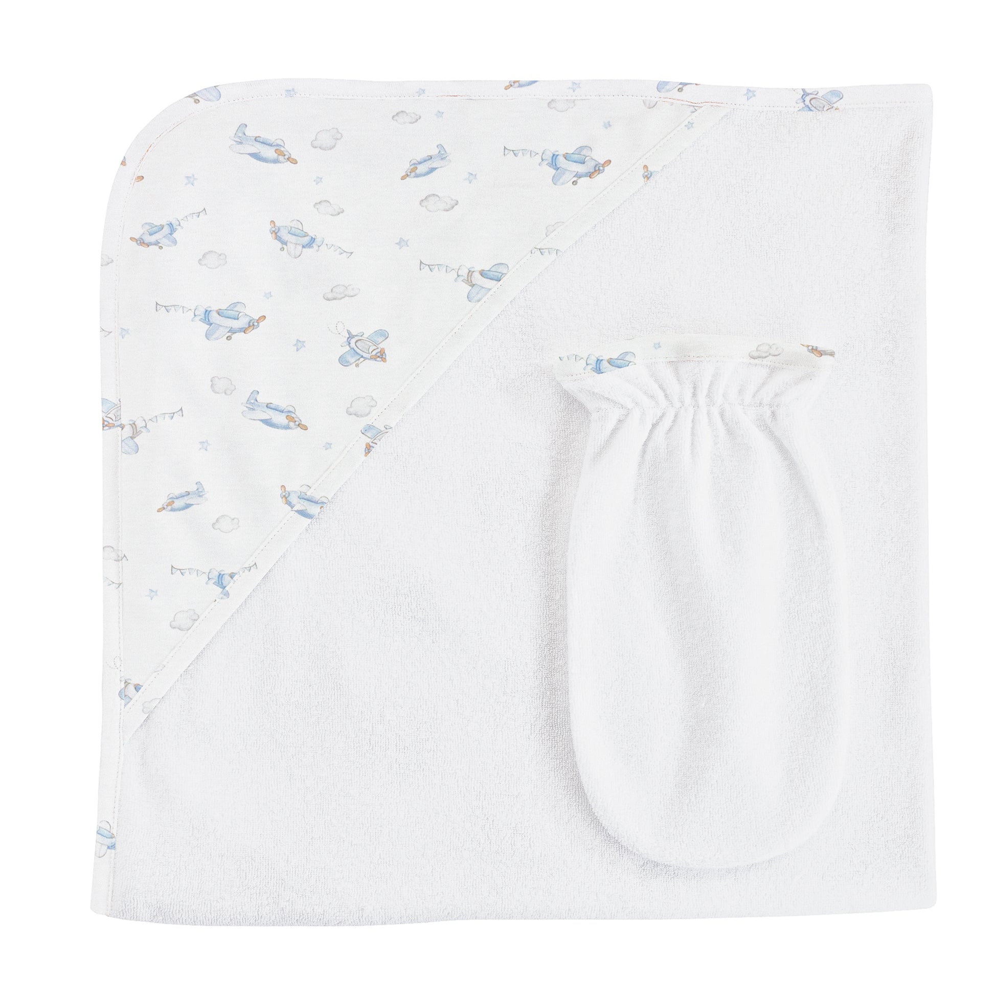 Baby Club Chic Hooded Towel & Mitt - TOW04362