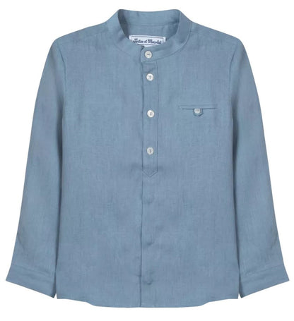 Tartine et Chocolat Blue Linene Shirt TW12013-43