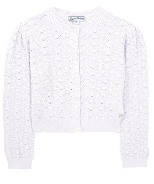 Tartine et Chocolat White Cardigan TW18002-01 