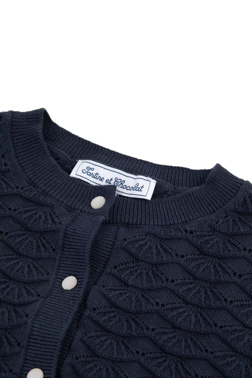 Tartine et Chocolat Navy Cardigan TW18002-04