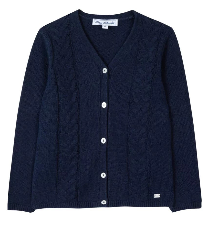 Tartine et Chocolat Navy Cardigan TW18013-04