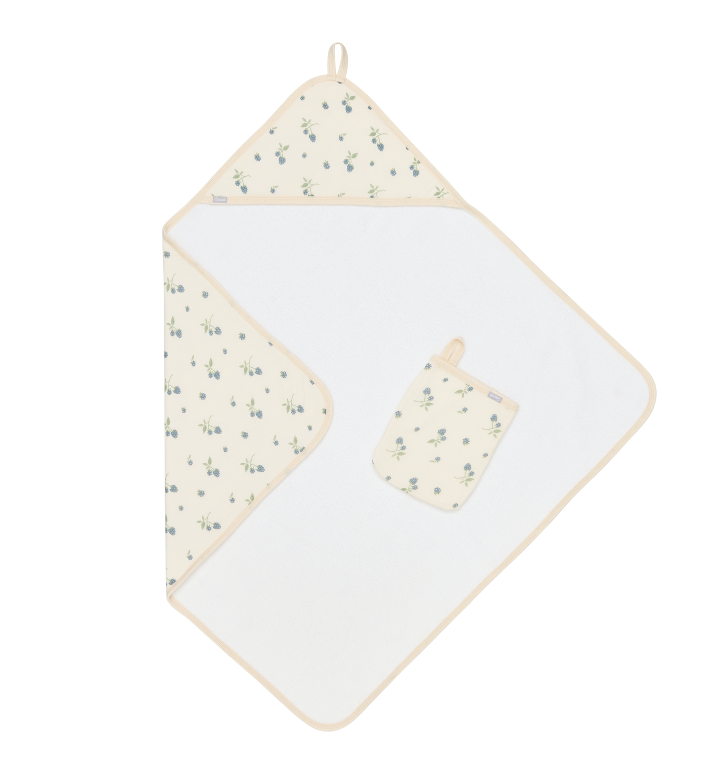 Coccoli Blackberries Hooded Towel and Mitt Set WT6011-236