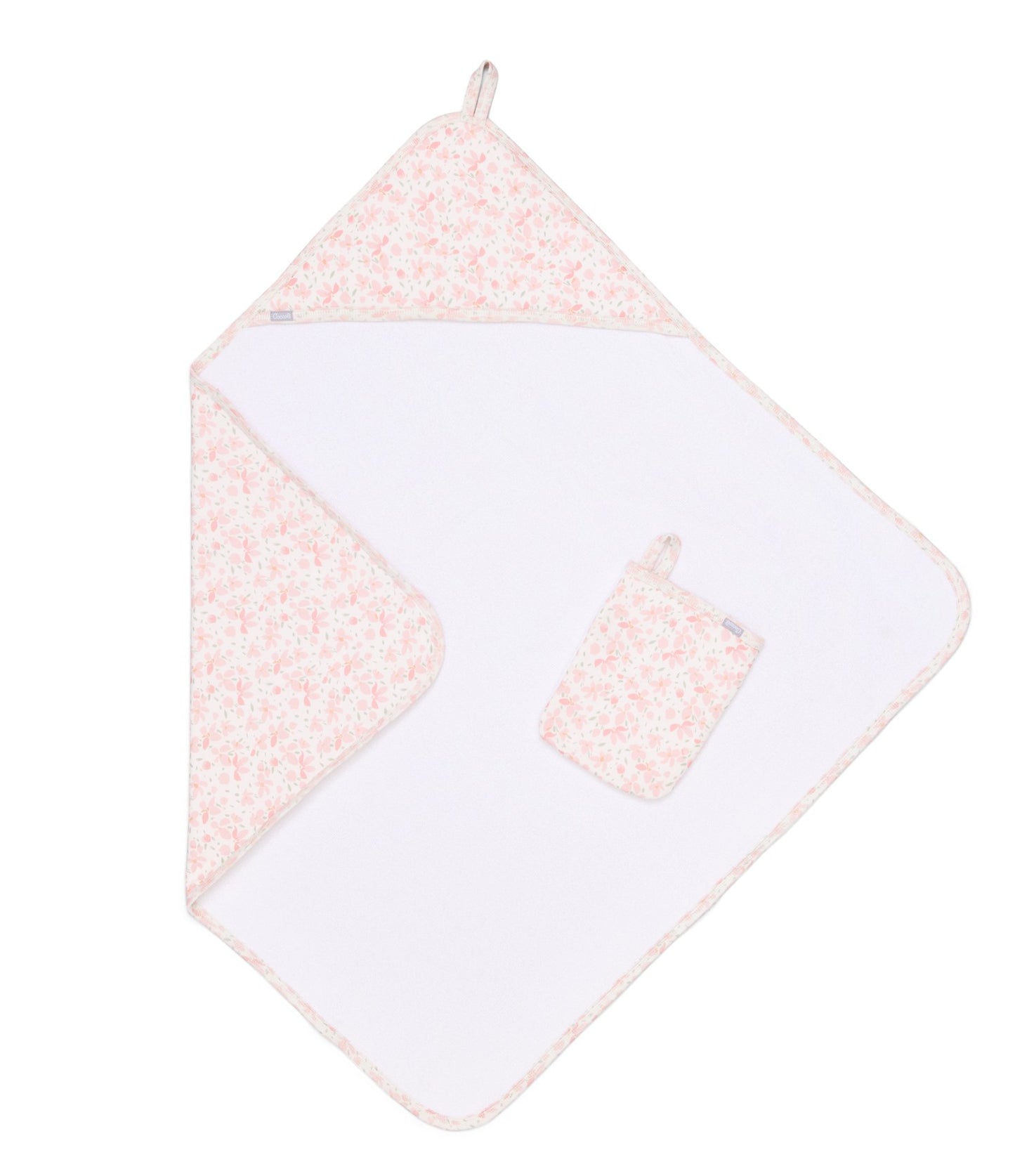 Coccoli Floral Hooded Towel and Mitt Set WT6022-199