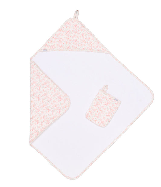 Coccoli Floral Hooded Towel and Mitt Set WT6022-199