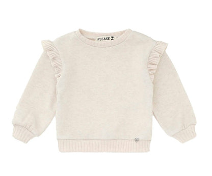 PLEASE Beige Knitted Top & Pants LB32230-FJ49230